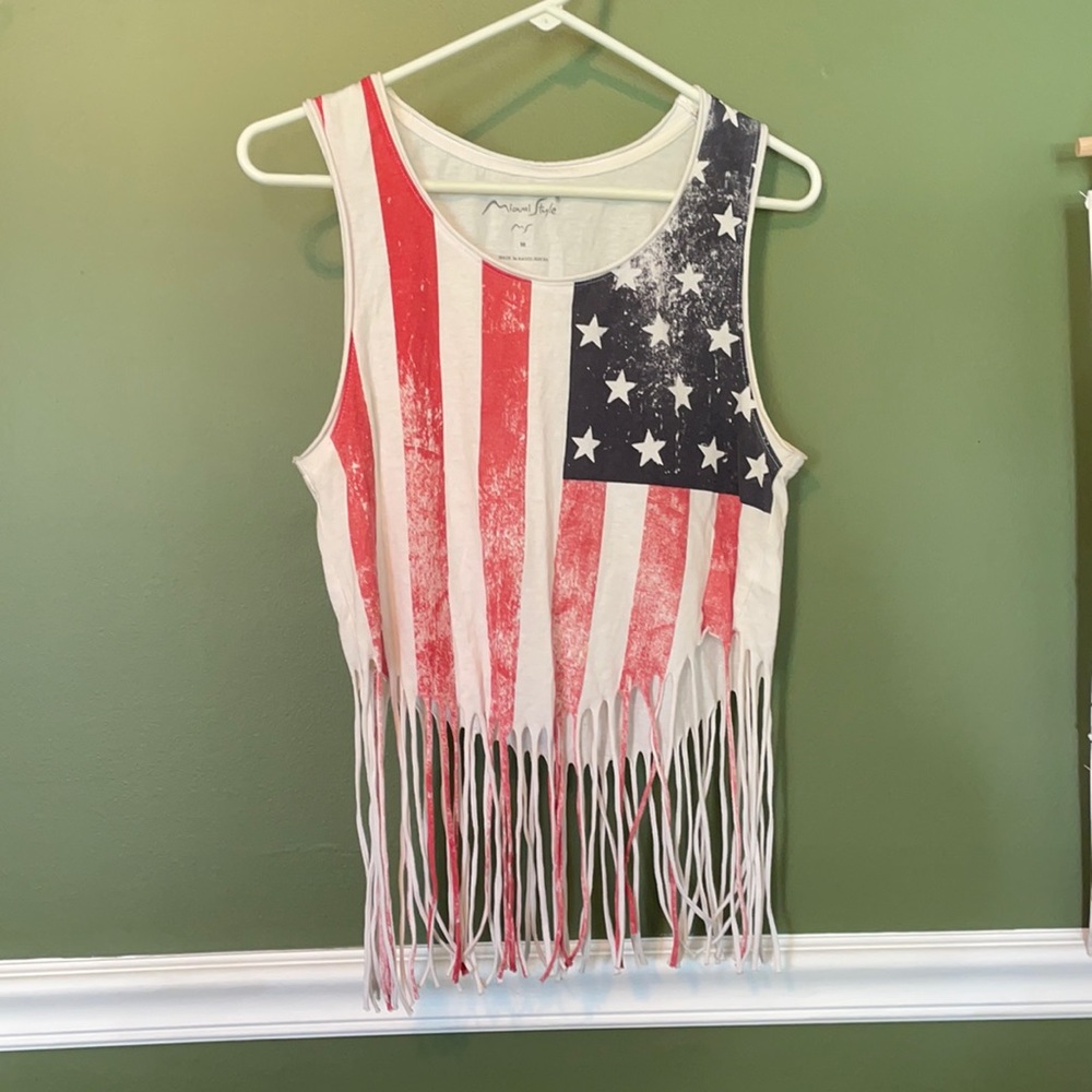 American Flag Tank Top